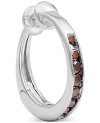 Diamond Ear Cuff (1/10 ct. tw) in 10k White Gold (Also in Black, Red, & Blue Diamond)