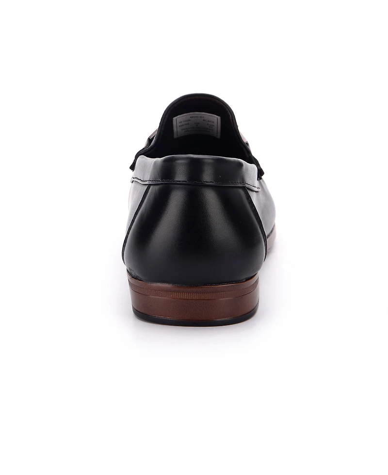 Aston Marc Men's Perforated Buckle Loafers