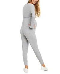 Motherhood Maternity Knit Maternity Jumpsuit