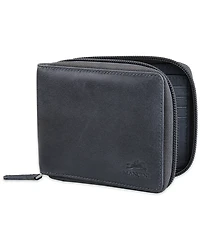 Men's Bellagio Collection Zippered Bifold Wallet with Removable Pass Case