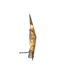 Kurt Adler 10-Light 8-Point Gold Capiz Star Treetop