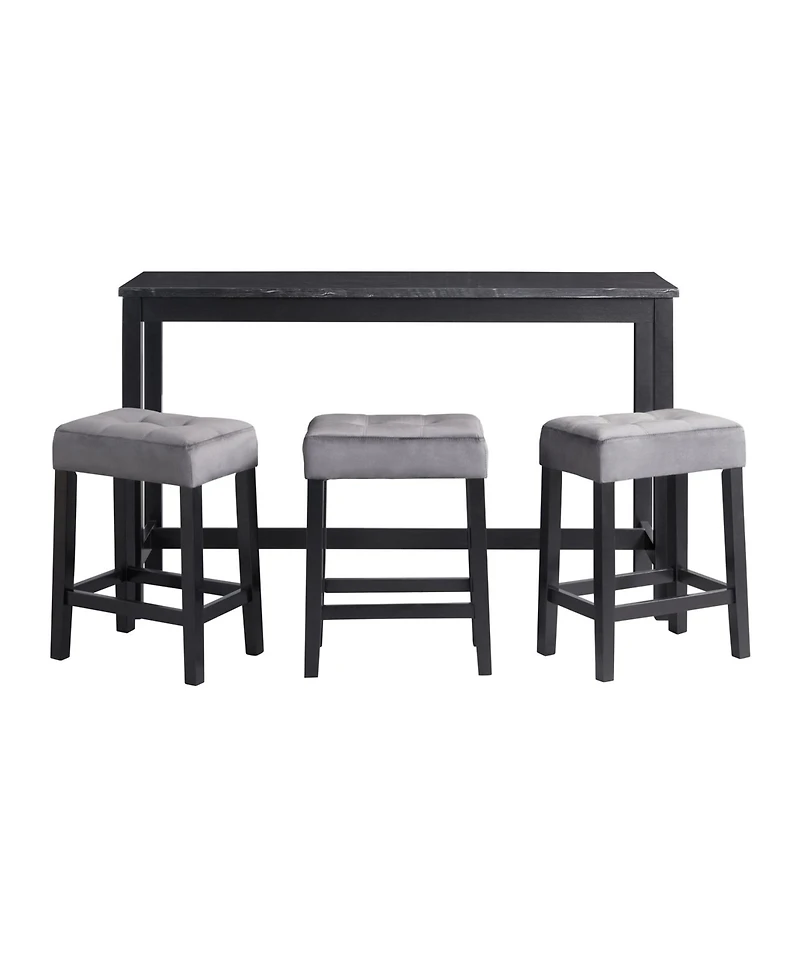 Picket House Furnishings Zaid 4-Piece Multipurpose Bar Table Set