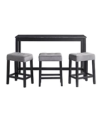 Picket House Furnishings Zaid 4-Piece Multipurpose Bar Table Set