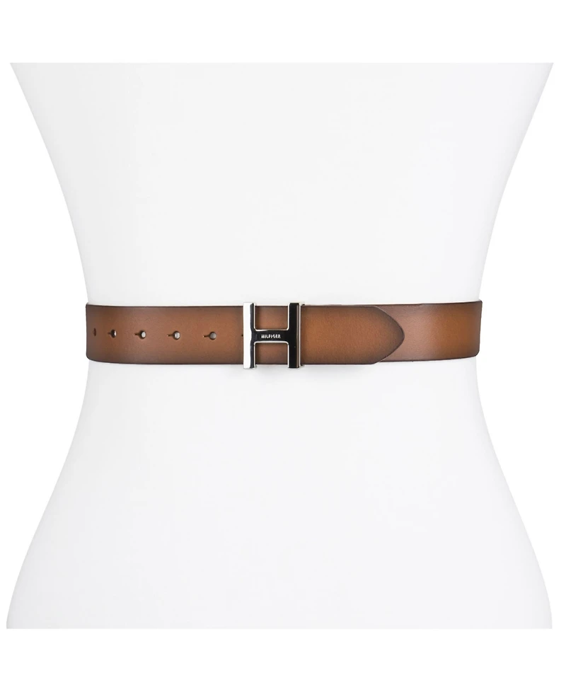 Tommy Hilfiger Women's H Monogram Buckle Belt