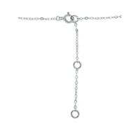 Giani Bernini Lab-Grown Ruby & Cubic Zirconia Heart-in-Heart Pendant Necklace in Sterling Silver, 16" + 2" extender, Created for Macy's