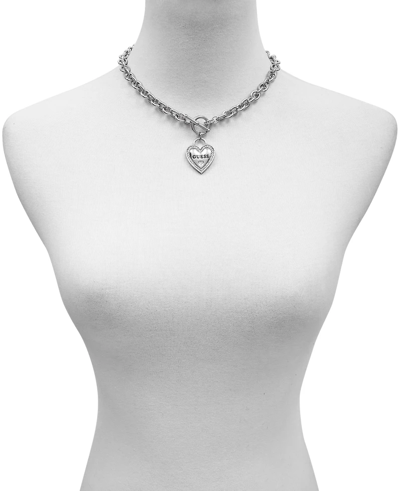 My Sparkly Valentine Logo Heart Pendant 17" Toggle Necklace