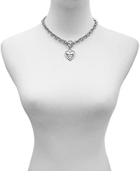 My Sparkly Valentine Logo Heart Pendant 17" Toggle Necklace