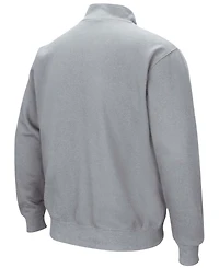 Men's Heathered Gray Alabama Crimson Tide Tortugas Team Logo Quarter-Zip Jacket