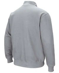 Men's Heathered Gray Lsu Tigers Tortugas Team Logo Quarter-Zip Jacket
