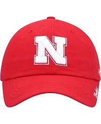 Women's Scarlet Nebraska Huskers Miata Clean Up Logo Adjustable Hat