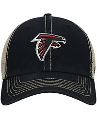 Men's Black, Natural Atlanta Falcons Trawler Trucker Clean Up Snapback Hat