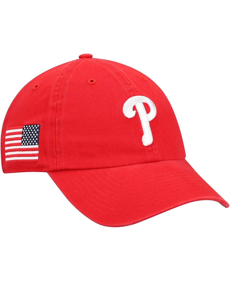 Men's Red Philadelphia Phillies Heritage Clean Up Adjustable Hat