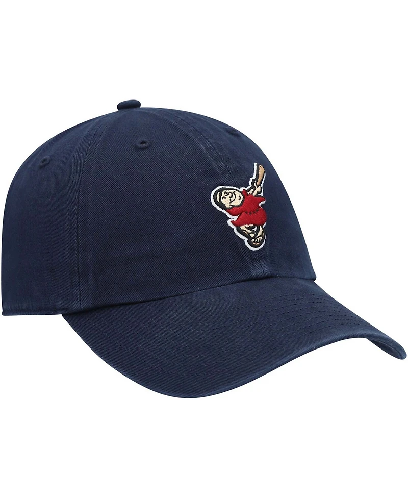 Men's Navy San Diego Padres Logo Cooperstown Collection Clean Up Adjustable Hat
