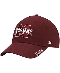 Women's Maroon Mississippi State Bulldogs Miata Clean Up Logo Adjustable Hat