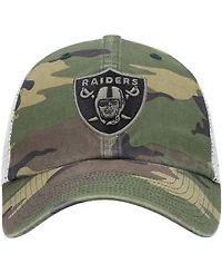 Men's Camo Las Vegas Raiders Branson Mvp Trucker Snapback Hat