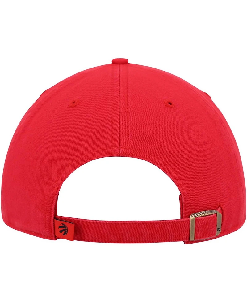 Men's Red Toronto Raptors Team Clean Up Adjustable Hat