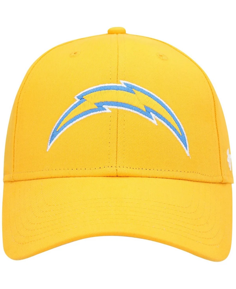 Boys Gold Los Angeles Chargers Basic Secondary Mvp Adjustable Hat