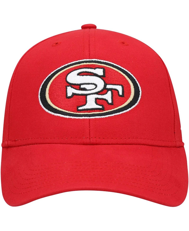 Boys Scarlet San Francisco 49Ers Basic Mvp Adjustable Hat