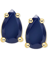 Tanzanite Pear-Shape Stud Earrings (3/8 ct. t.w.) 14k Gold (Also Emerald, Ruby & Sapphire)