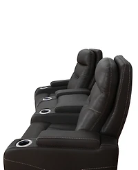 Jabarr 3-Pc. Beyond Leather Theater Seating with 1 Console, Created for Macy's