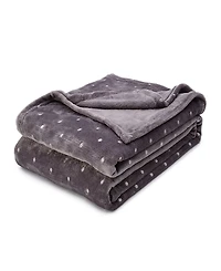 Superior Ultra -Plush Polka Dot Fleece Blanket, Full/Queen