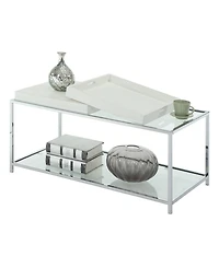 Palm Beach Coffee Table with Shelf and Removable Trays