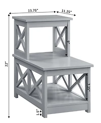 Oxford 2 Step Chairside End Table
