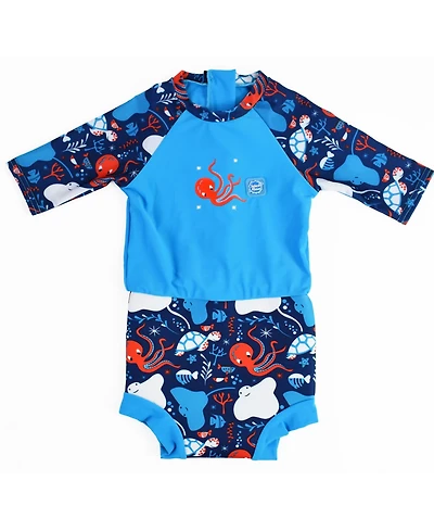 Splash About Baby Girls and Boys Happy Nappy Swimsuit