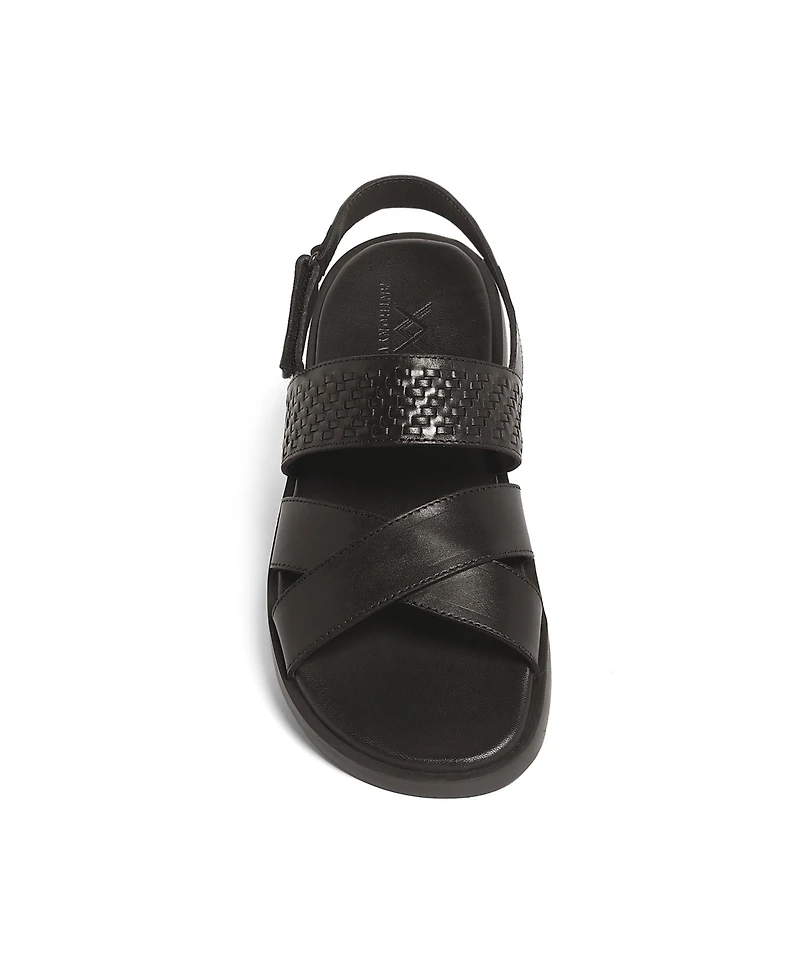 Anthony Veer Men's Mumbai Cross Strap Comfort Sandals