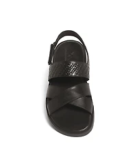 Anthony Veer Men's Mumbai Cross Strap Comfort Sandals
