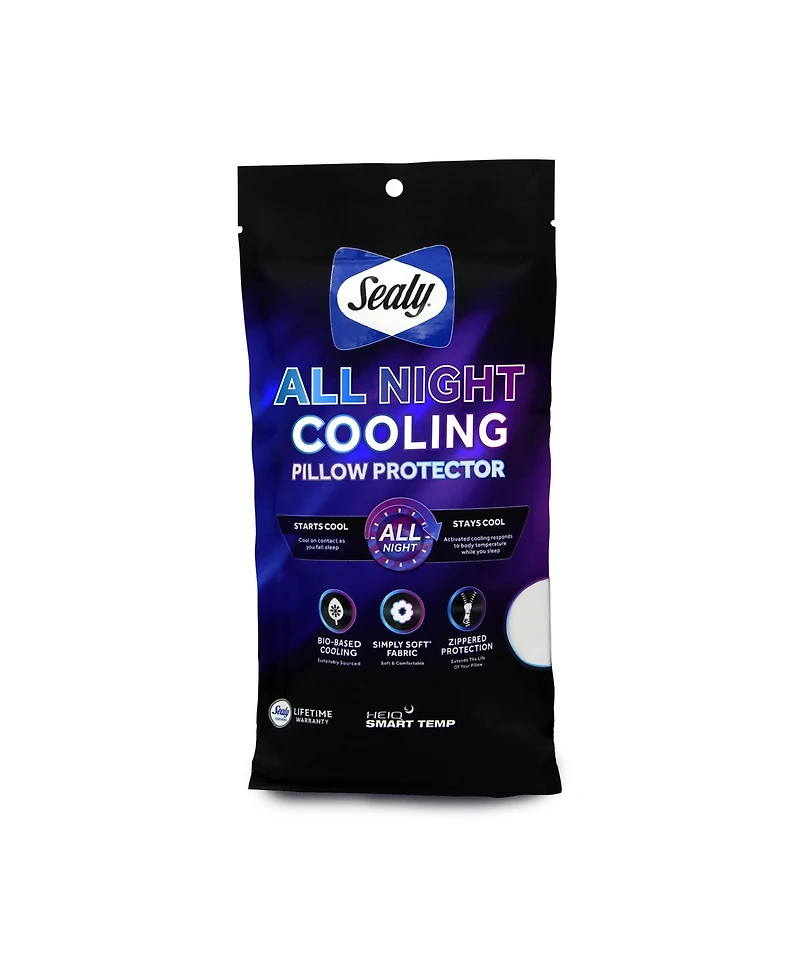 Sealy All Night Cooling Pillow Protector, King