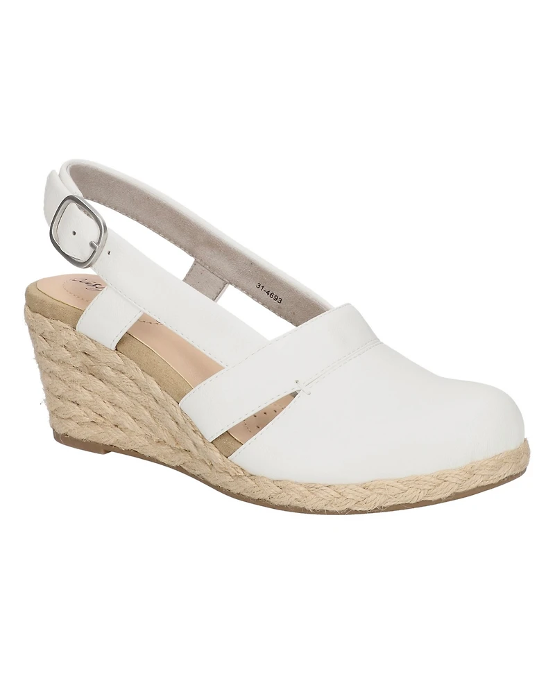 Easy Street Women's Stargaze Espadrille Slingback Wedges