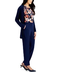 Kasper Women's Elastic Waist Slim-Fit Ankle Pant