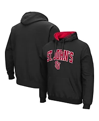 Men's Black St. Johns Red Storm Arch and Logo Pullover Hoodie