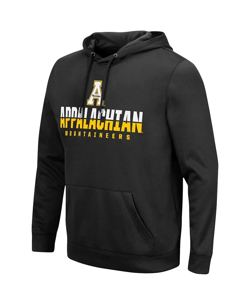 Men's Black Appalachian State Mountaineers Lantern Pullover Hoodie