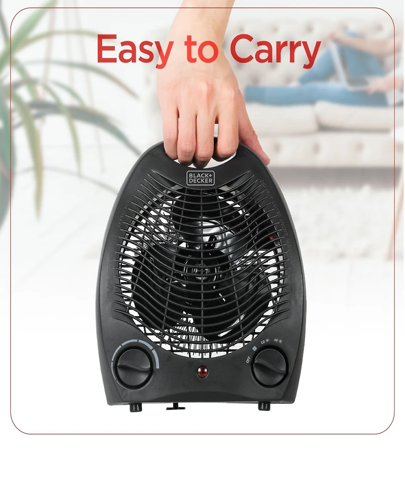 Black & Decker Black and Decker BHD101B 1,500-Watt Personal Desktop Heater, Black
