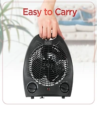 Black & Decker Black and Decker BHD101B 1,500-Watt Personal Desktop Heater, Black