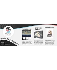 Stupell Industries Coastal Tile Abstract Soft Blue Beige Shapes Wall Plaque Art