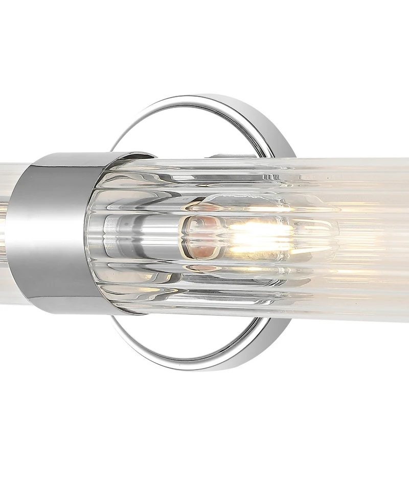 Cecil 2-Light Tall Cylinder Modern Mid-Century Led Vanity