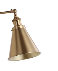 Rover Adjustable Classic Glam Arm Metal Led Wall Sconce, Set of 2