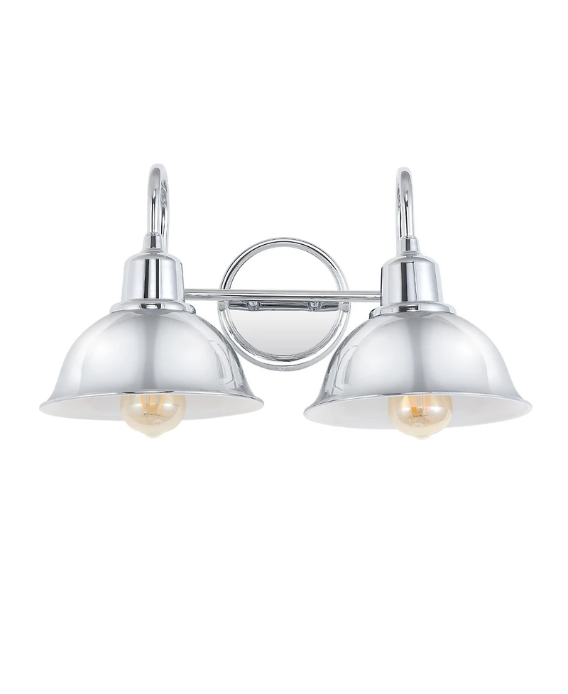 Frisco 2-Light Farmhouse Industrial Led Vanity