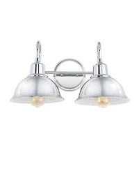Frisco 2-Light Farmhouse Industrial Led Vanity
