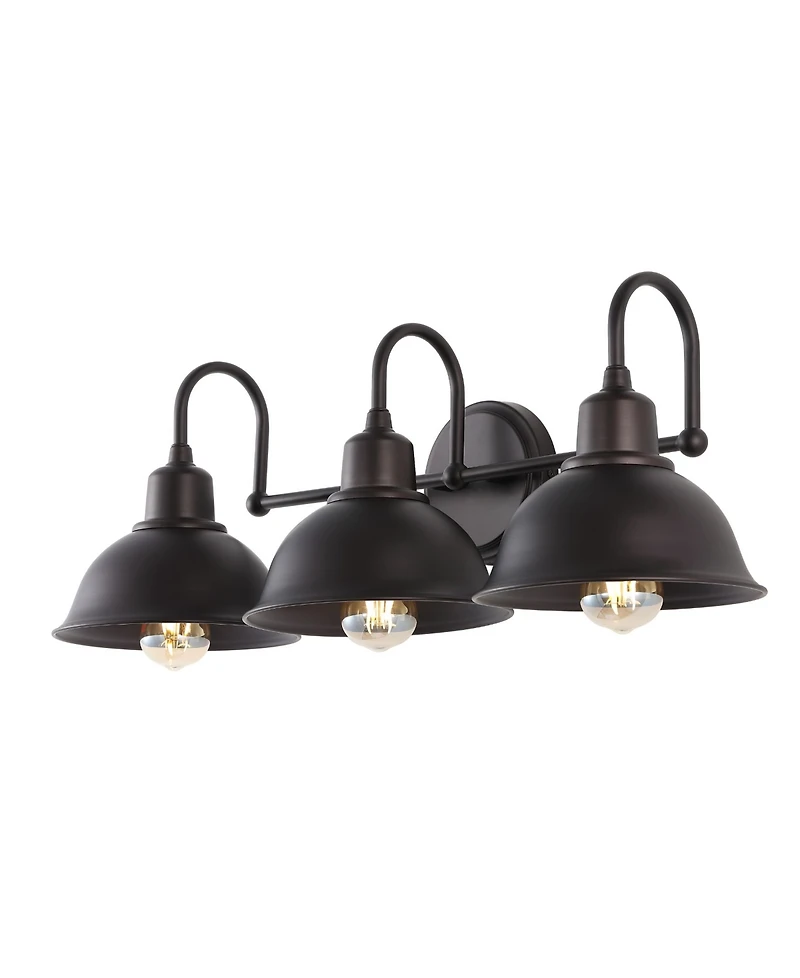 Frisco 3-Light Farmhouse Industrial Iron Shade Vanity