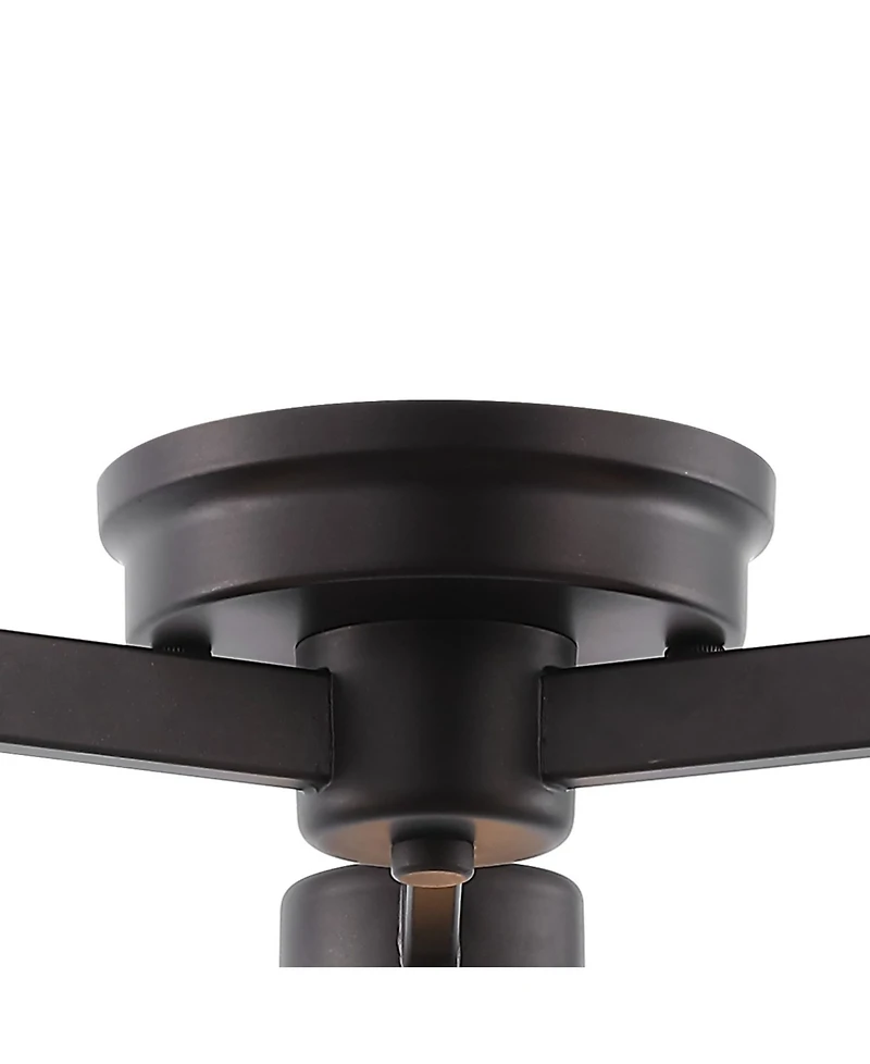 Orville 3-Light Farmhouse Industrial Iron Cylinder Led Semi Flush Mount