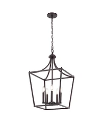 Camden -Light Iron Classic Midcentury Pendant Lantern