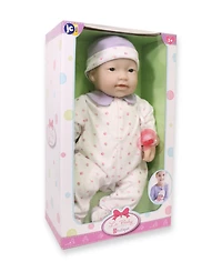 La Baby Asian 20" Soft Body Baby Doll Purple Outfit - Asian