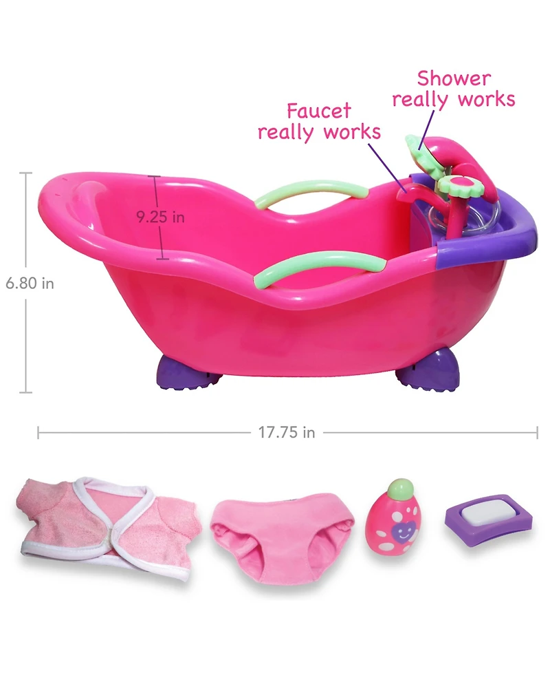 Lots to Love Babies 14" Baby Doll -Bath Shower Gift Set