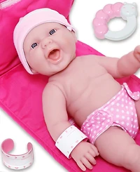 La Newborn 13" Smiling Baby Doll 10 Pcs Diaper Bag Gift Set - Diaper Bag Set