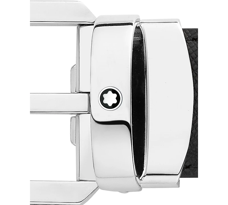Montblanc Leather Trapeze Pin Buckle Belt