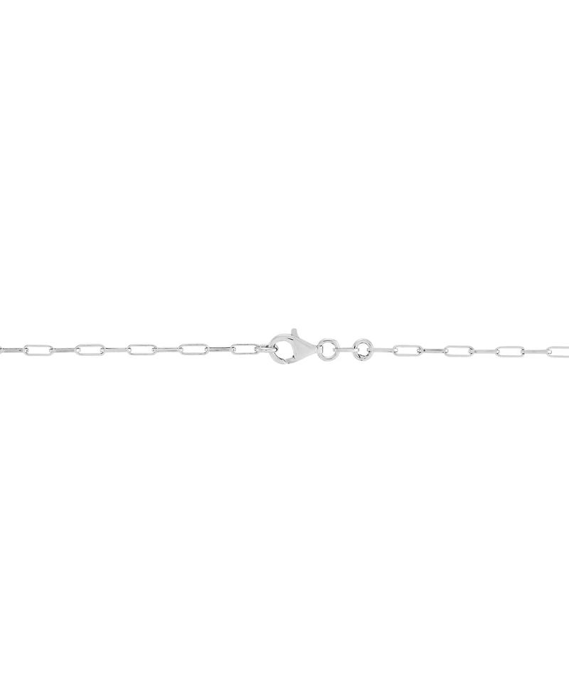 Heart Padlock Paperclip Link 18" Pendant Necklace in 18k Gold-Plated Sterling Silver (Also in Sterling Silver)